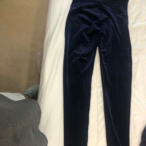 Spanx lapis night XL velvet leggings